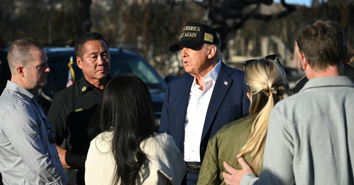 After the fire, Trump urged the California water policy to thoroughly reform