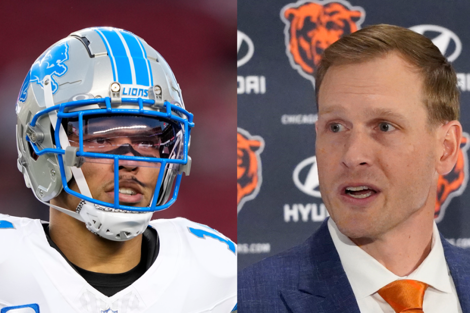 Ammon-La St. Brown tells Ben Johnson, who leaves Lions for Bears: 'We're going to kill you'