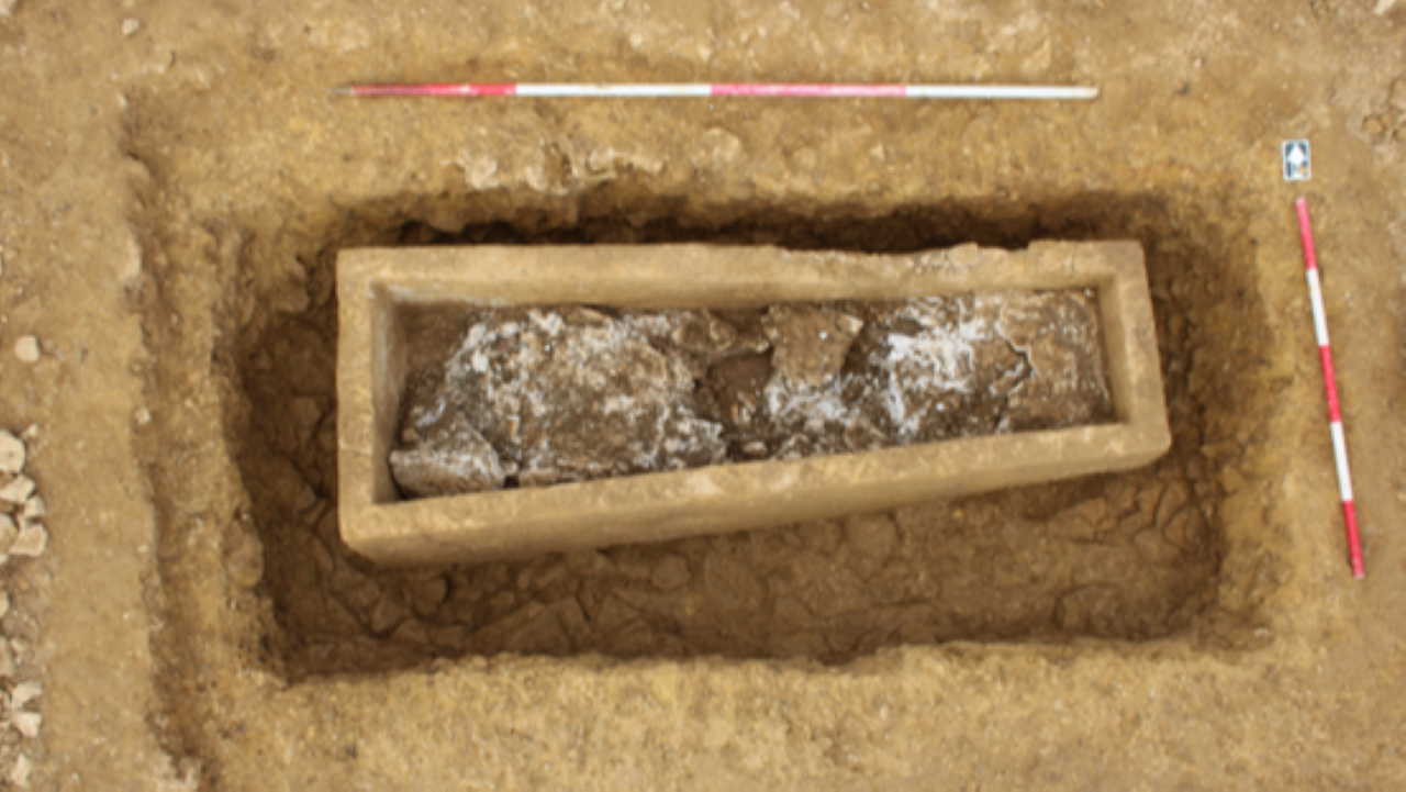 Archaeologists dig up ancient Roman tomb filled with plaster