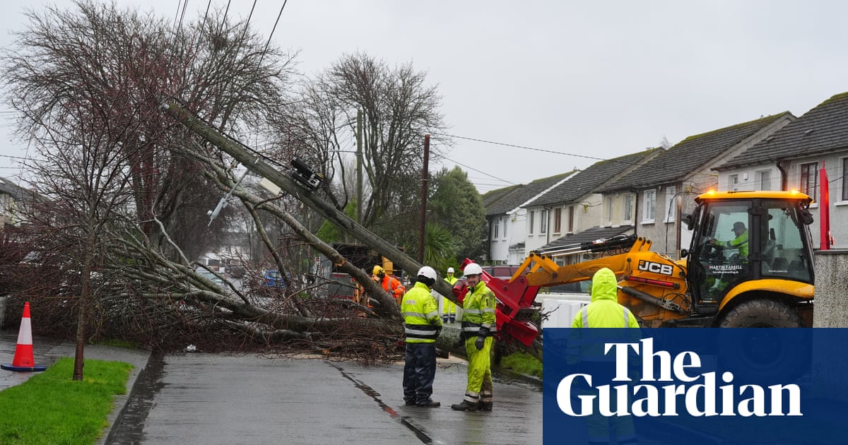 At least 420,000 still without power in UK and Ireland after storm | UK Weather