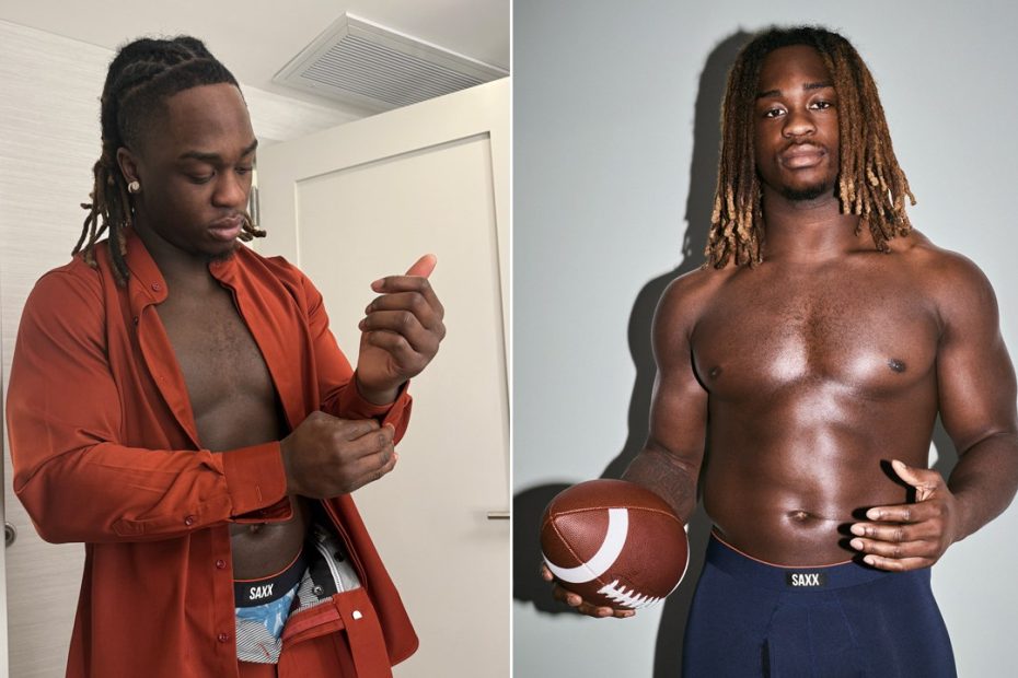 Boise State star Ashton Jeanty becomes underwear model with new partner