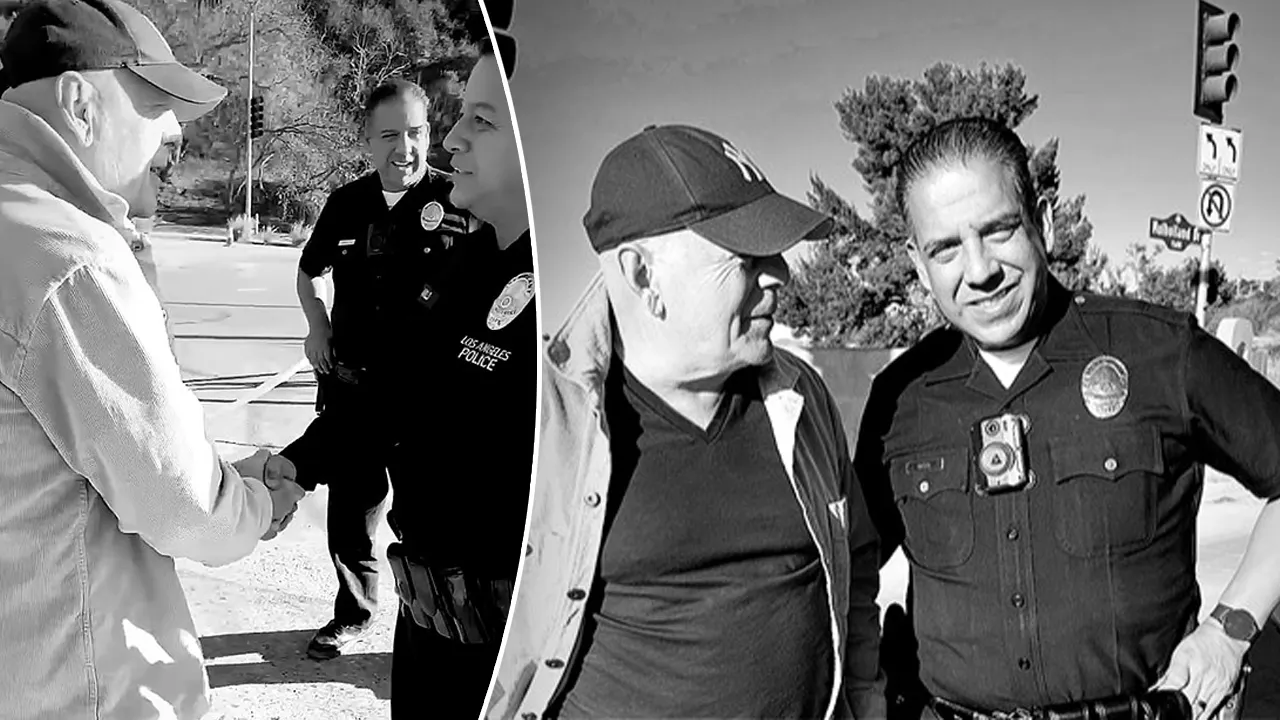 Bruce Willis thanks LA first responders with 'heartfelt handshake'