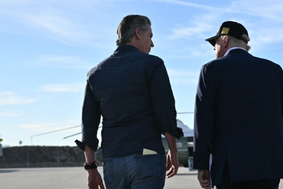 California Governor Gavin Newsom thanks Trump for wildfire recovery efforts
