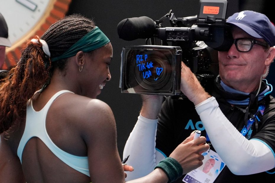 Coco Gauff pays tribute to TikTok at Australian Open and sees glimmer of hope