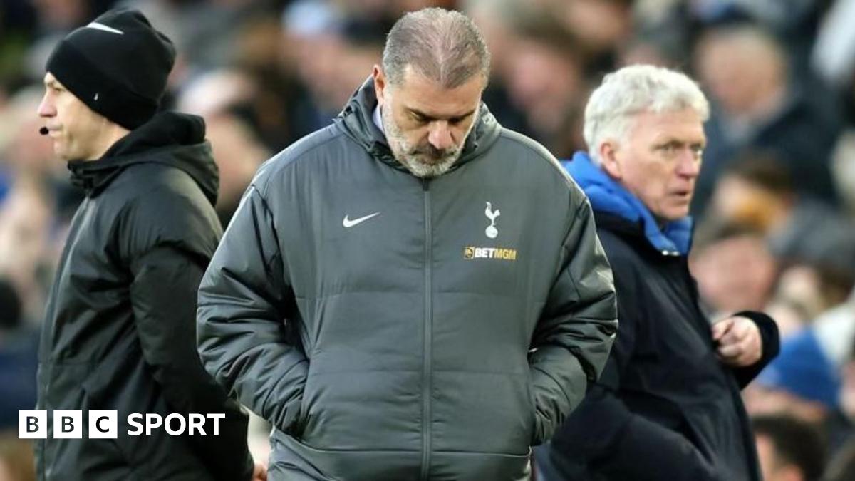 Everton 3-2 Tottenham: Ange Postkoglu under pressure after Everton defeat