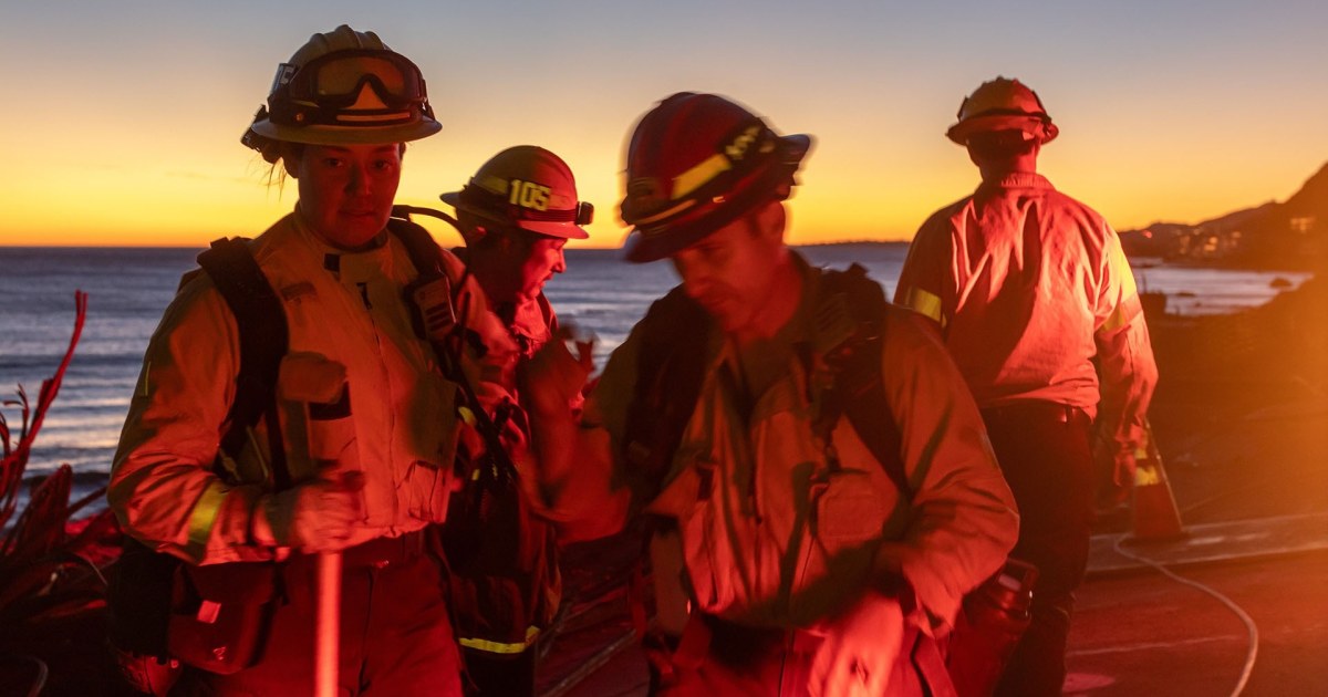 Firefighters struggle to contain California wildfires as winds weaken