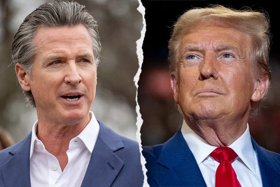 Governor Gavin Newsom raises California flag to full height at Trump's inauguration
