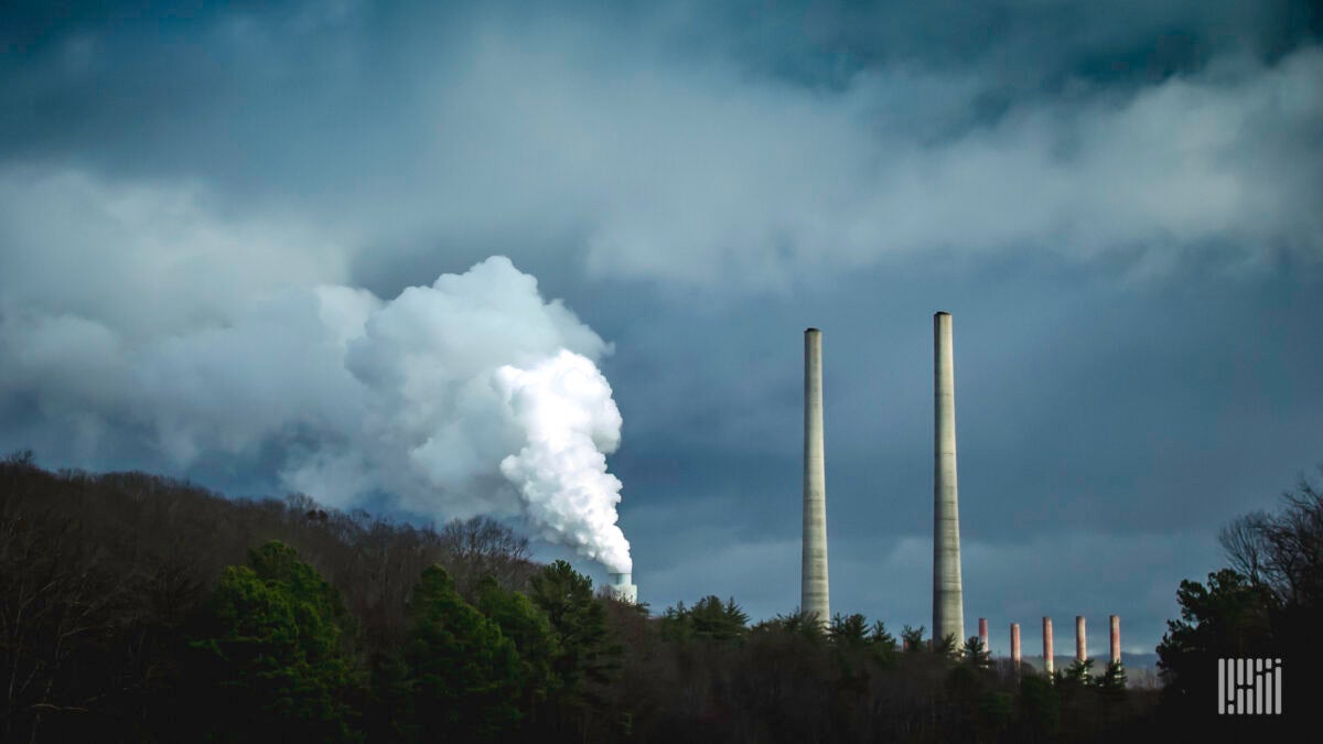 Horizontal wind whipping American industrial economy