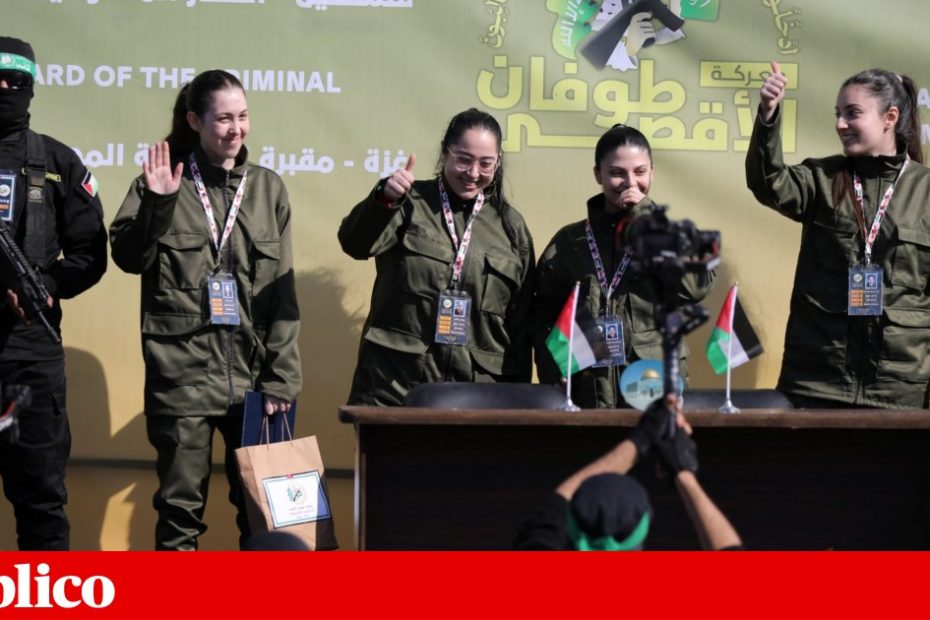 O Hamas libertou Liri, Naama, Karina e Daniela. Eles foram entregues à Cruz Vermelha |