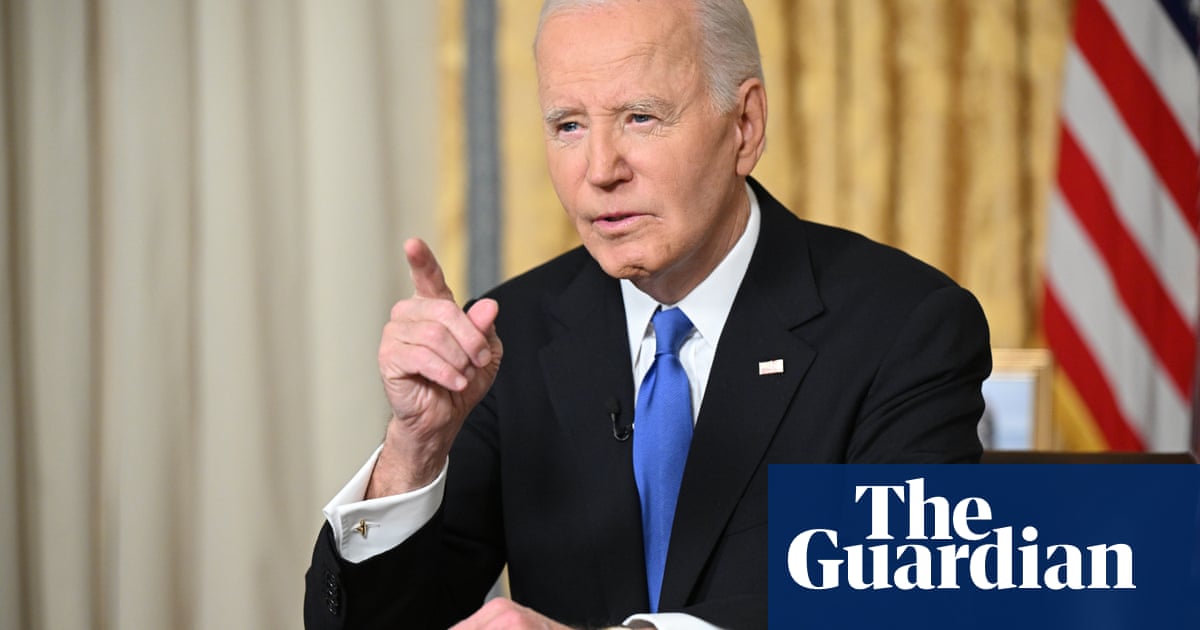 Polarizing response to Biden's farewell address confirms divisions he highlighted Joe Biden