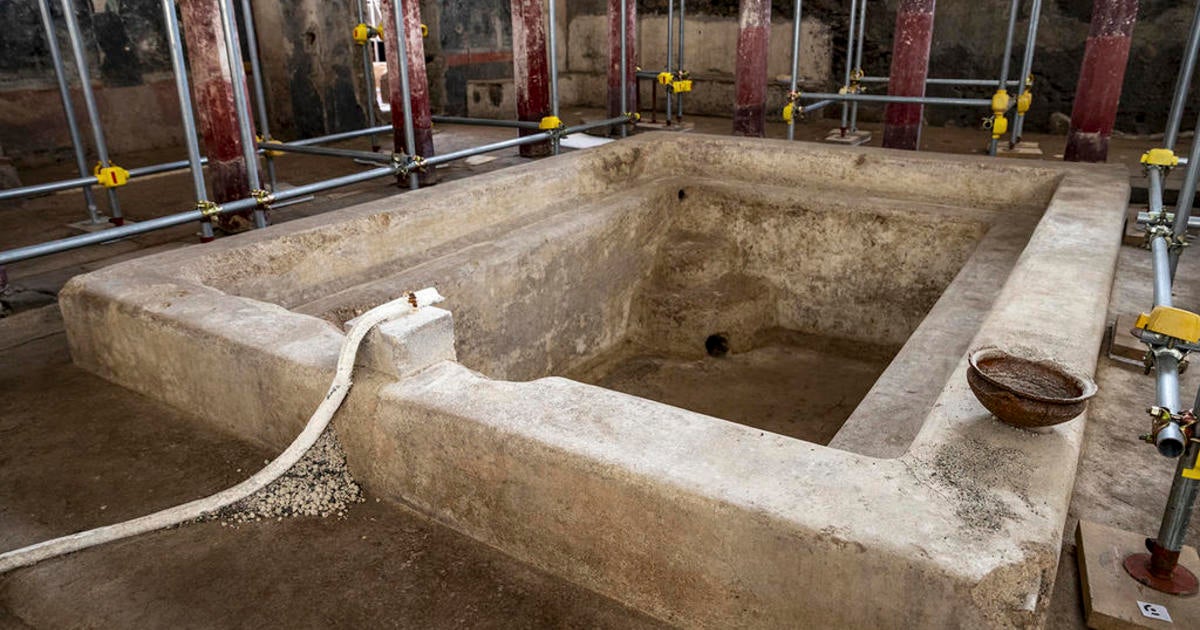 Pompeii excavations reveal massive private bath built 2,000 years ago