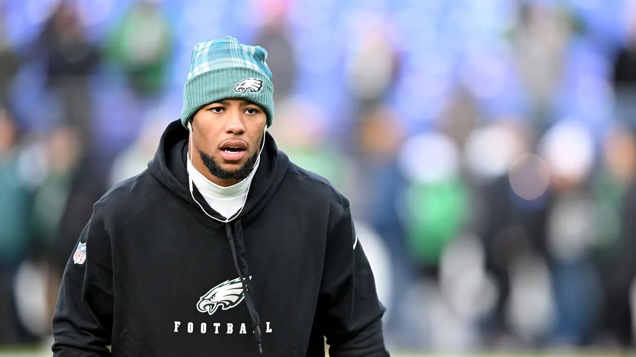 Saquon Barkley defends Eagles fans against 'hate' from Rams players amid fan abuse of women controversy