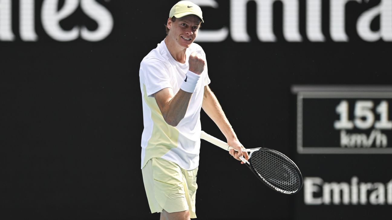 Sinner beats Rune after Australian Open suspended due to network issues