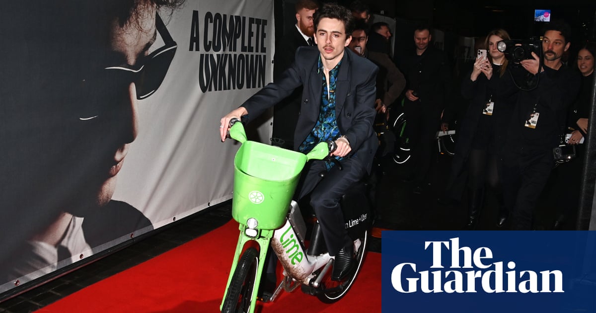 Timothée Chalamet's red carpet ride adds to Lime bikes' 'fashion credentials' | Cycling