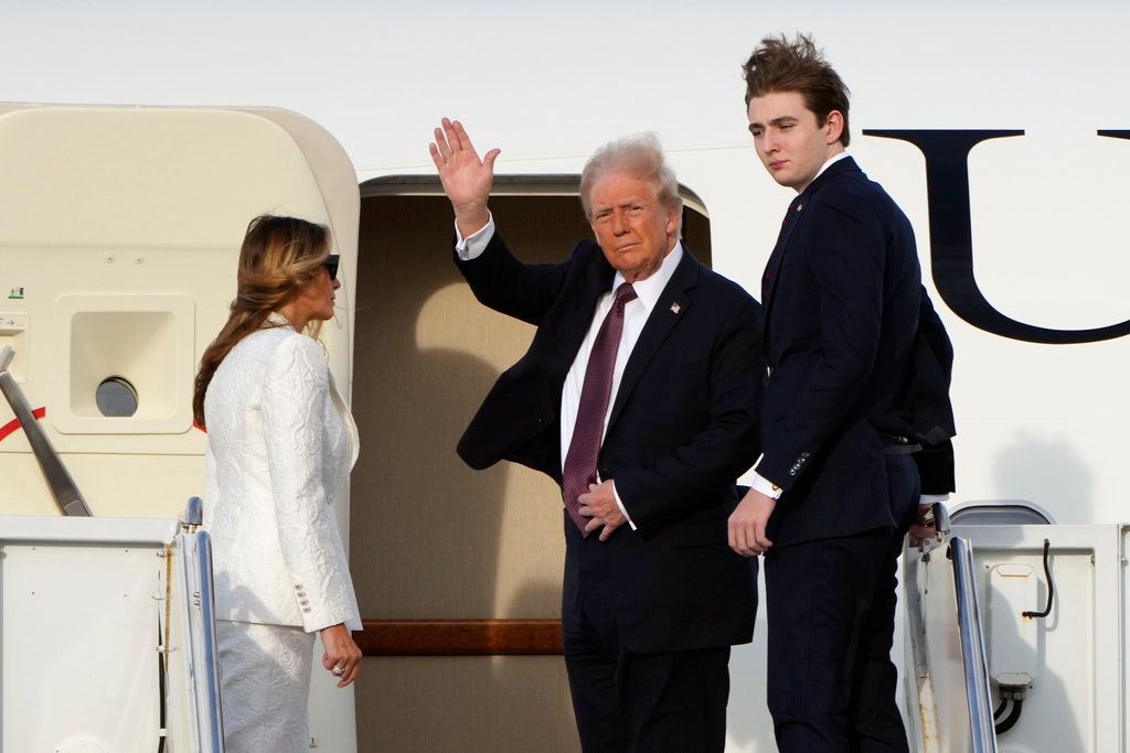 Trump family heads to Washington ahead of Inauguration Day