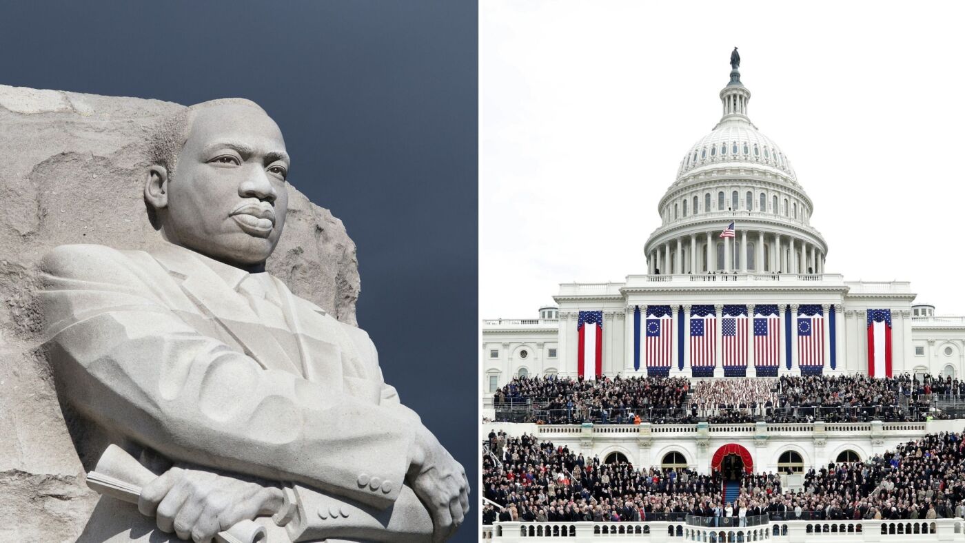 Trump inauguration and Martin Luther King Jr. Day rarely overlap: NPR