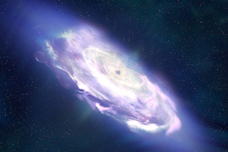 Uma anã branca pode estar alterando o pulso de um buraco negro supermassivo