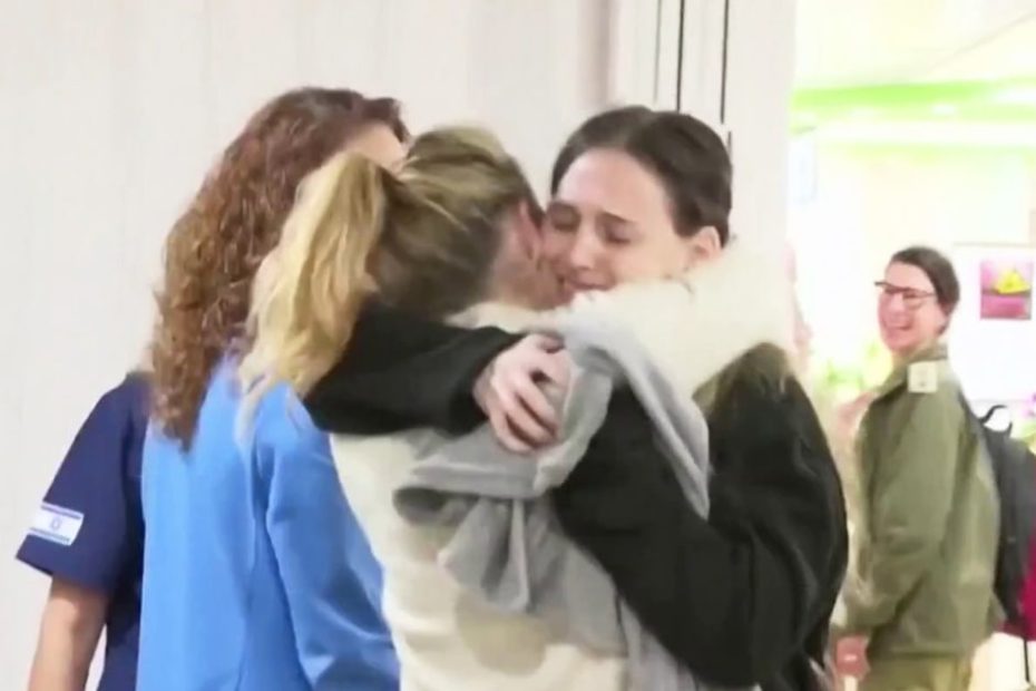 Watch the first moments of 3 Israeli hostages reunited with their families