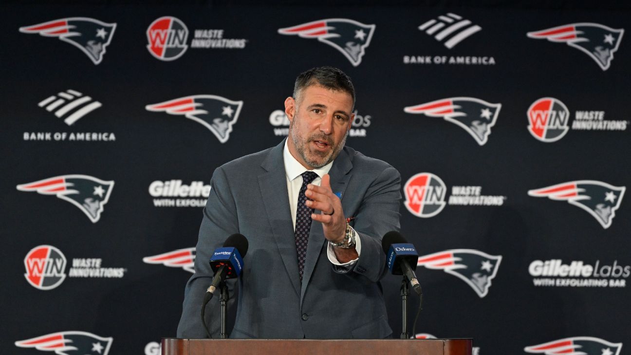 Who is the Patriots coordinator that Mike Vrabel is keeping an eye on?