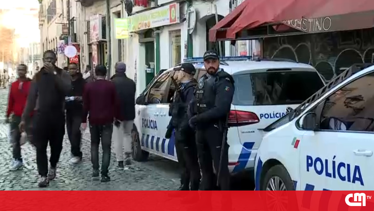A maioria das operações da polícia de defesa portuguesa em Martim Moniz-Video