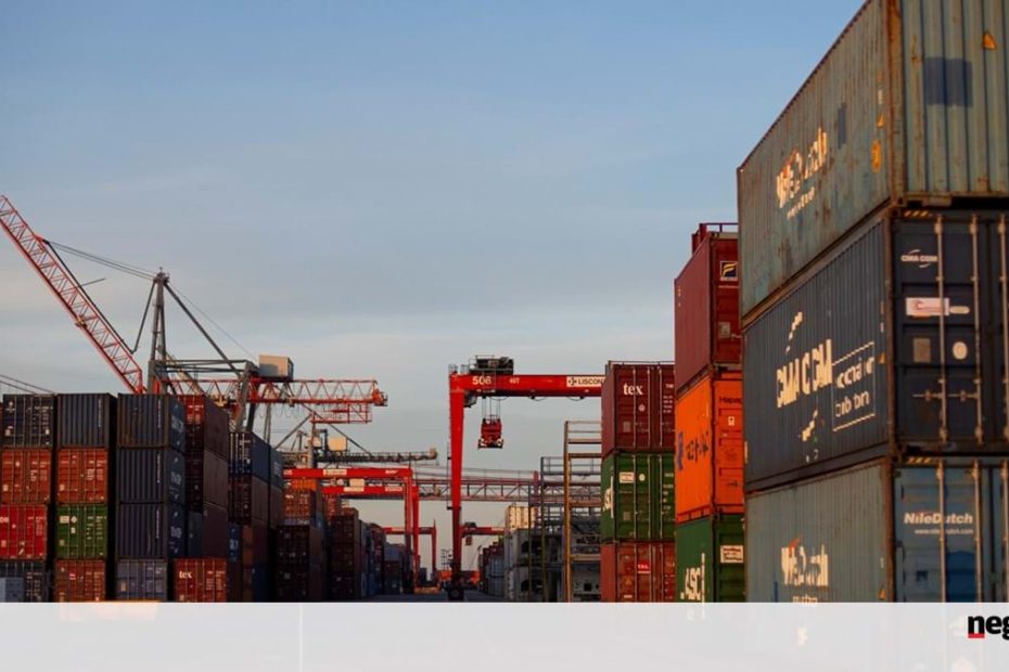 As exportações aumentaram 2,5% até 2024. Importações e exportações cresceram 1,9% - combinadas