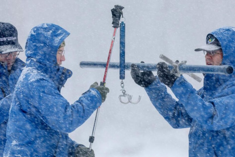 California's snow bag is lower than the average level, but the storm may change