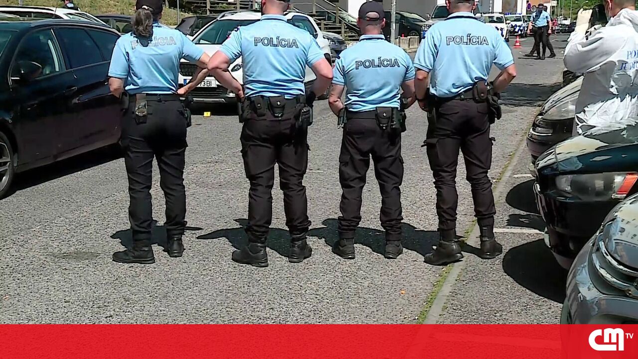 PSP de Leiria detentou um homem de 36 anos e serviu sua família-video-video