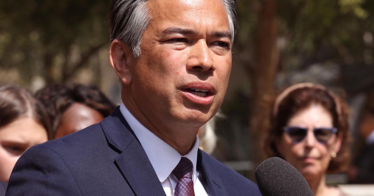 Rob Bonta skips California governor fights Trump