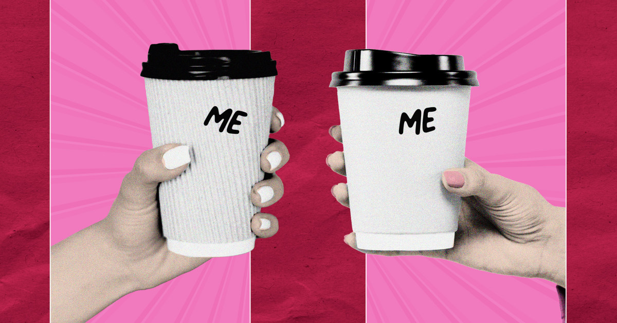 The poem “I met my young self drinking coffee” became a cathartic trend for Tiktok users