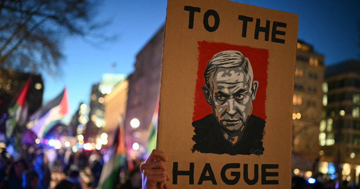 When Trump encountered Neitanahu, the protesters shouted: “Palestine does not sell” | Israel-Palestine conflict news