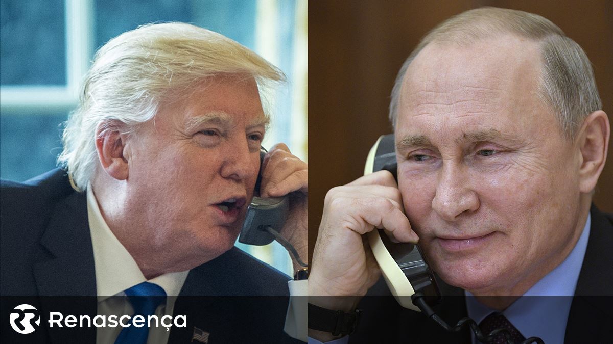 Trump fala com Putin por telefone e diz que a Ucrânia “não alcançará a paz imediatamente”