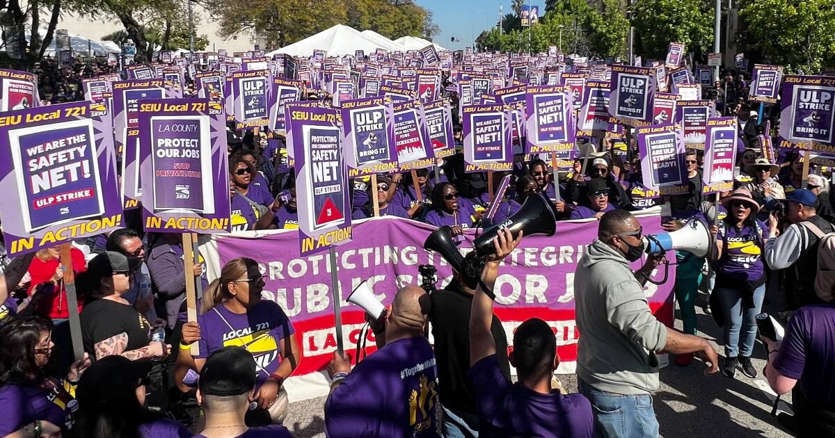Los Angeles County suffered major disruption on the first day of strike