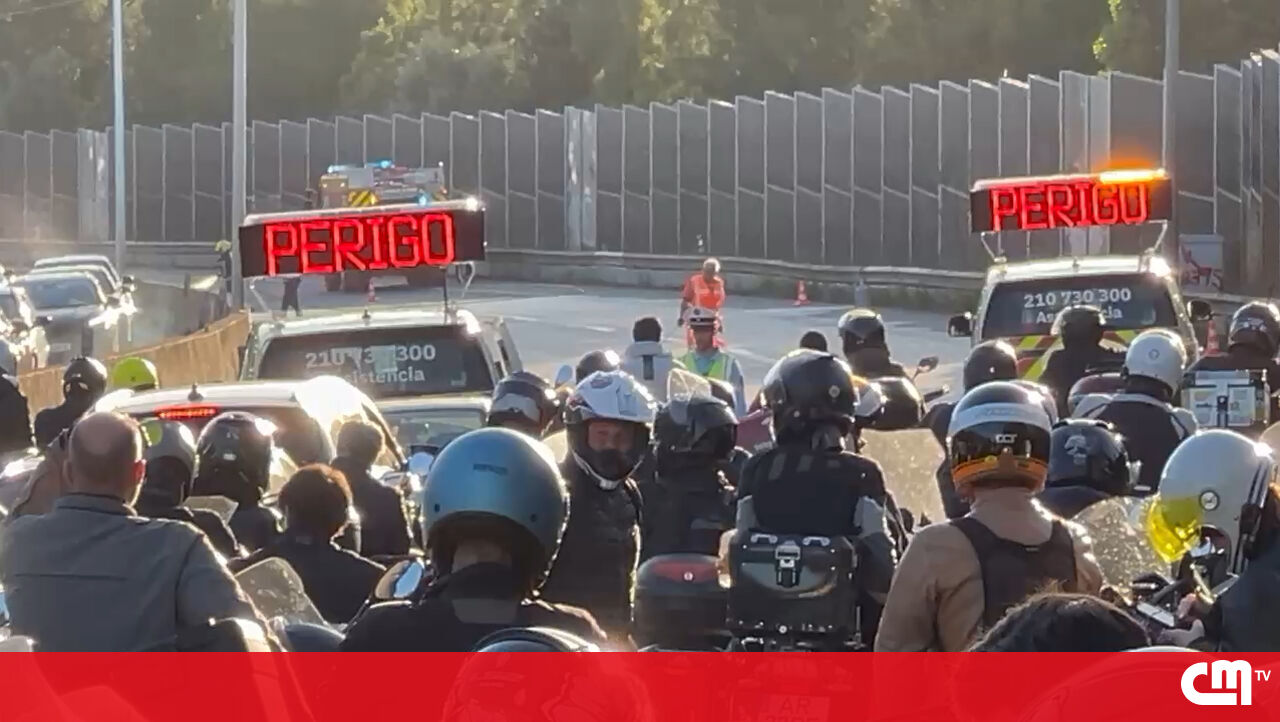 Os golpes a diesel em A5 estão congestionados, em direção a Lisboa – Cascais – Video