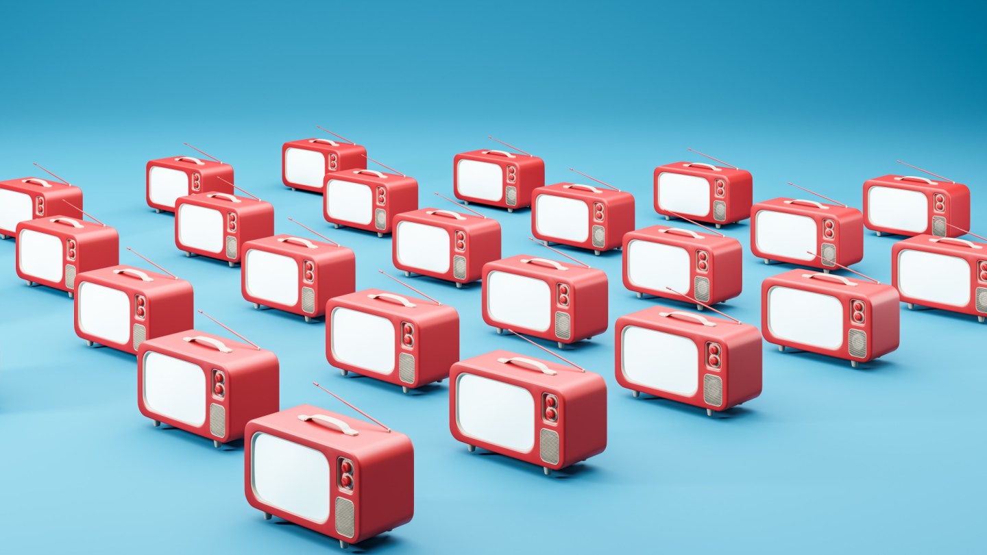 72% of TV viewings come with ads