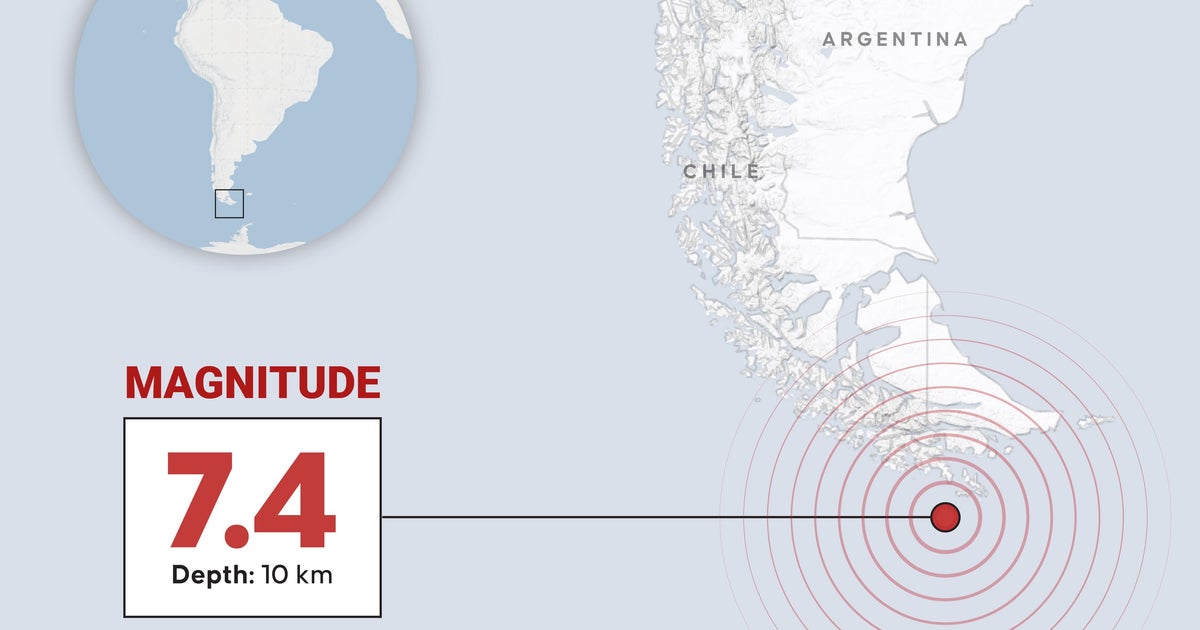 7.4-magnitude earthquake hits coasts of Chile and Argentina