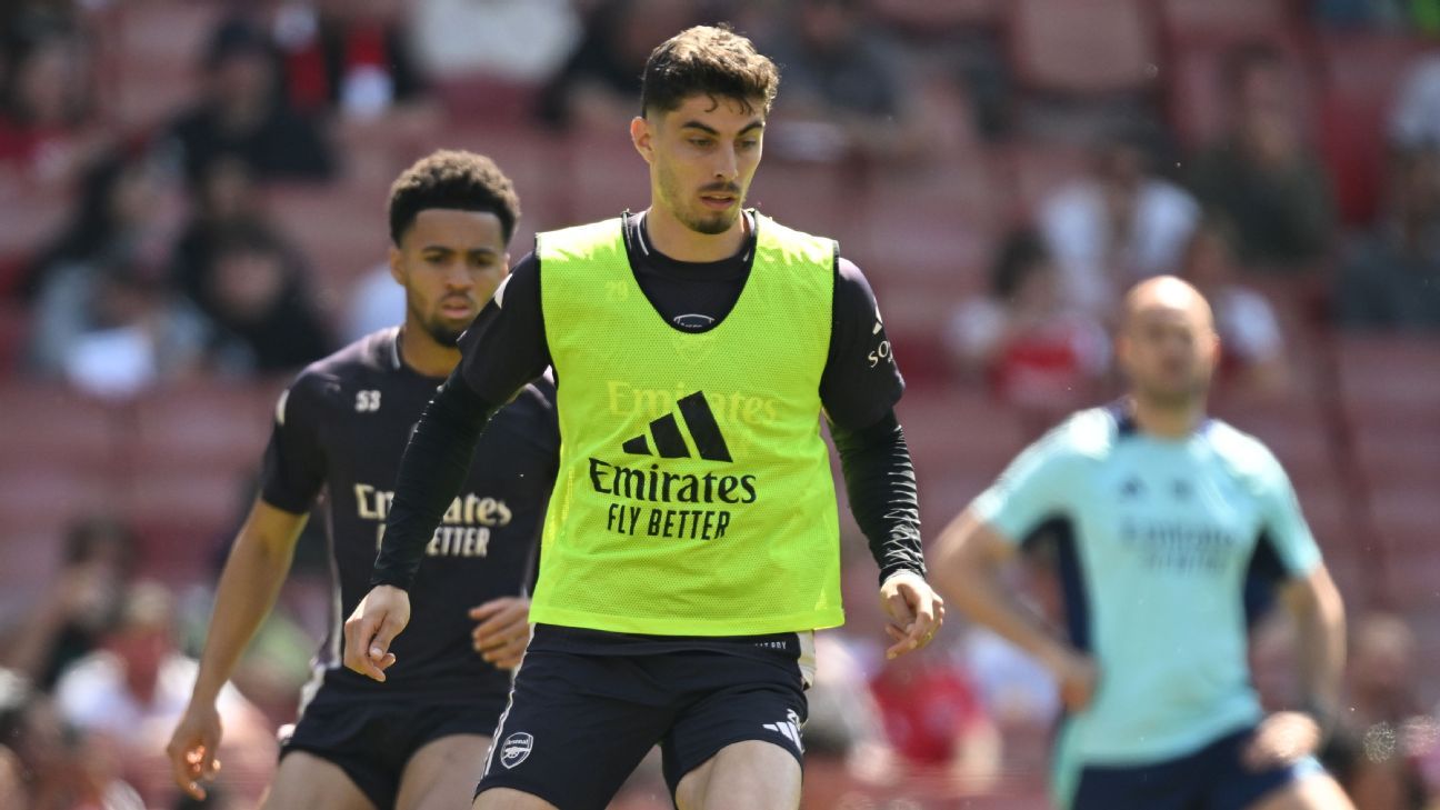 Arsenal's Mikel Arteta: Kai Havertz changes body during injury