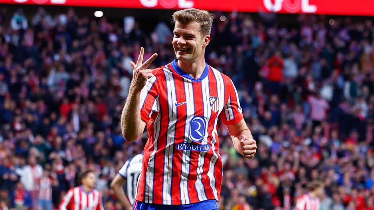 Atlético Madrid's sørlothnets' earliest Laliga hat trick