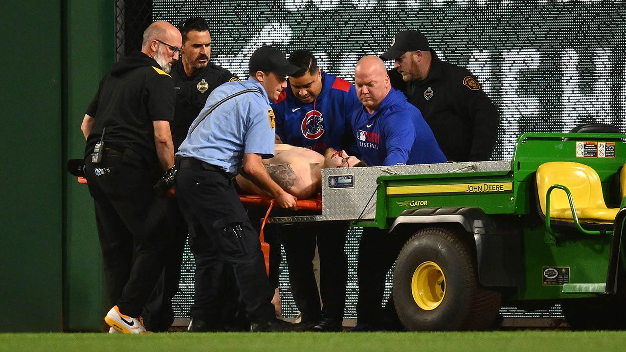 Baseball fans fall from the stands in PNC Park during Pirates Smoke Game