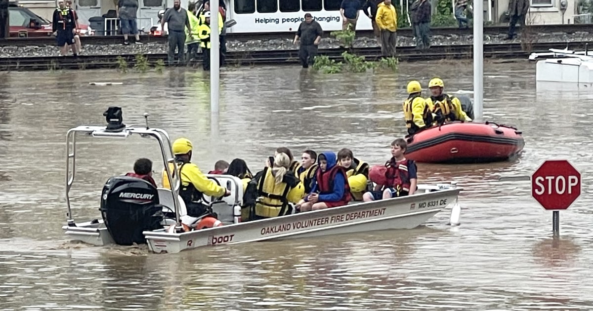 Boy disappears, Maryland elementary school evacuated in flood