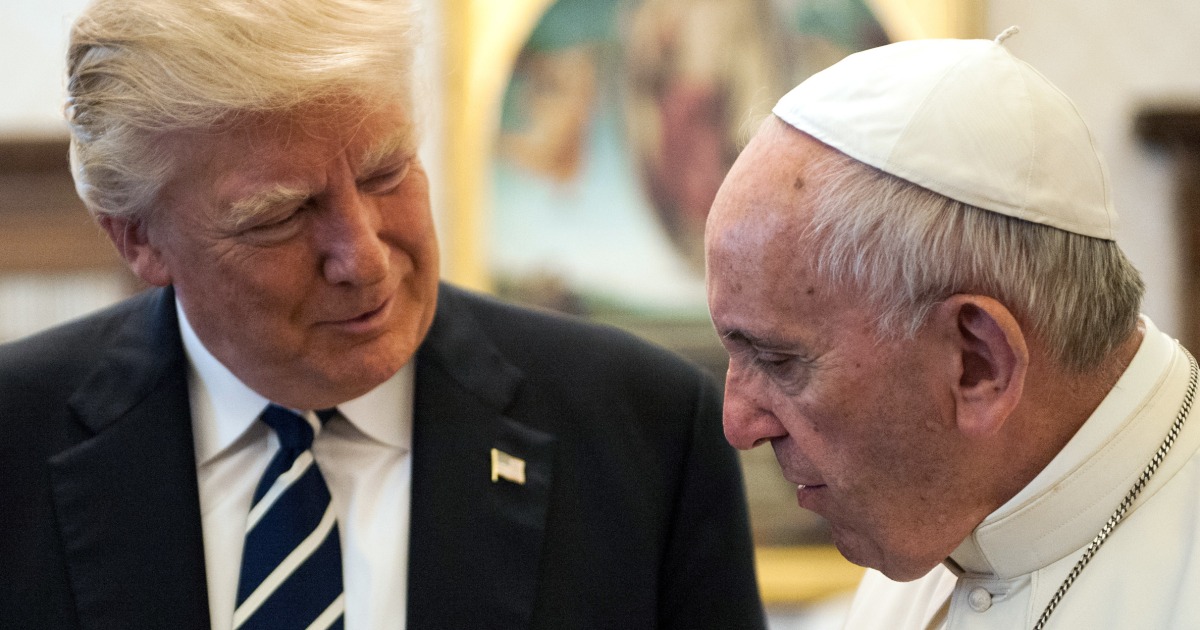 Catholics criticize Trump after posting their image as Pope