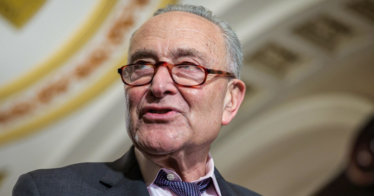 Chuck Schumer says he will nominate for the Trump Justice Department on a luxury jet gift in Qatar