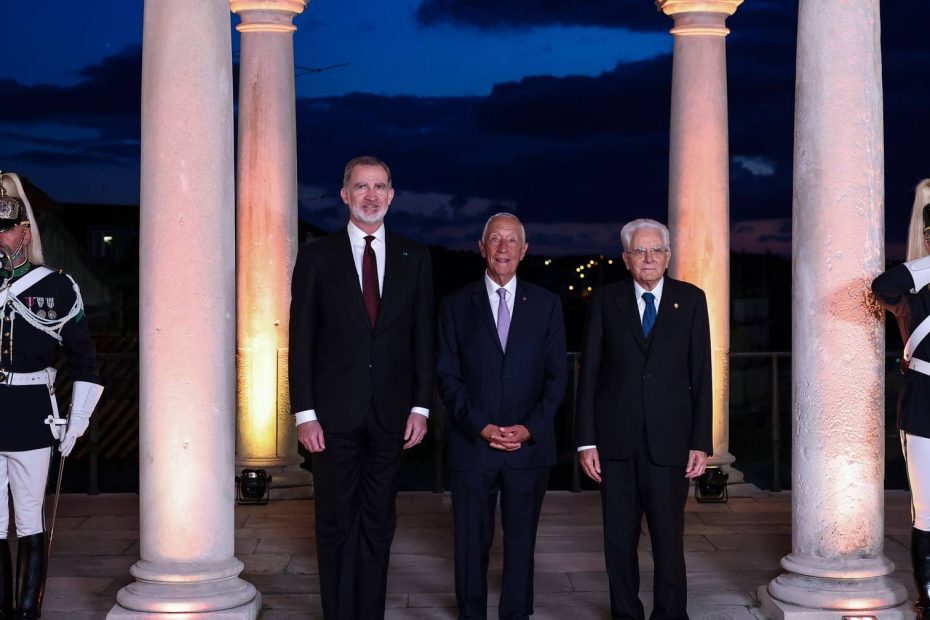 Coimbra se junta a Marcelo (falando em latim), Philip VI (evocando a Europa) e Sergio Mattarella (eles se lembram de 25 de abril)