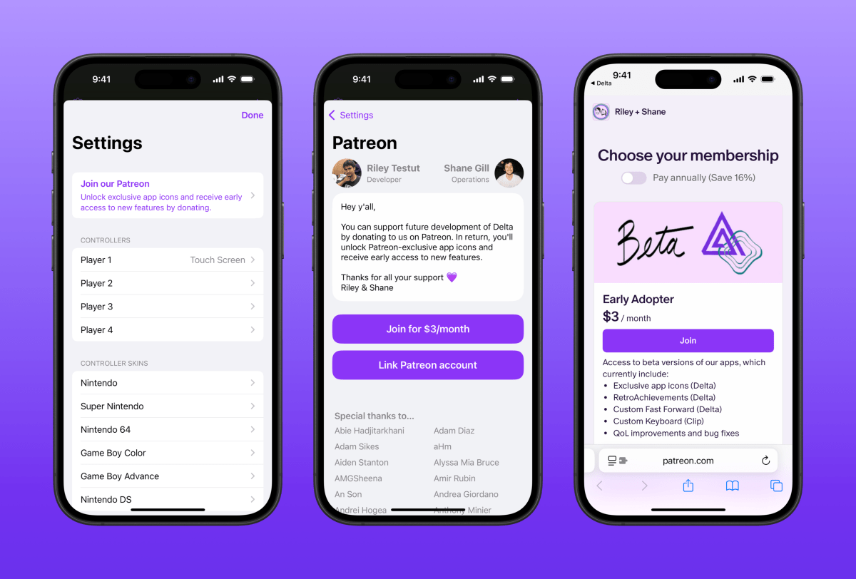 Delta debuts its Patreon-supported iOS app update after U.S. App Store policy changes