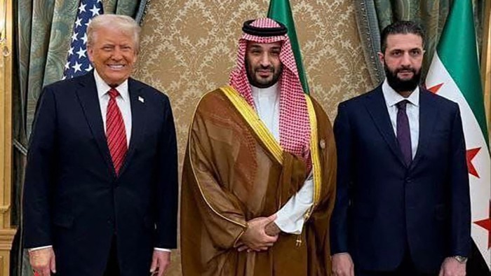 Donald Trump meets Syrian president after pledging to lift sanctions