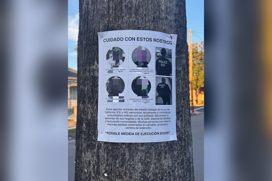 Doxxing suspect's home in California