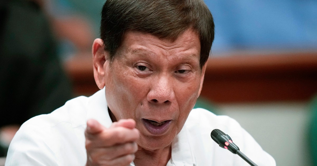 Duterte of the Philippines is detained in Hague