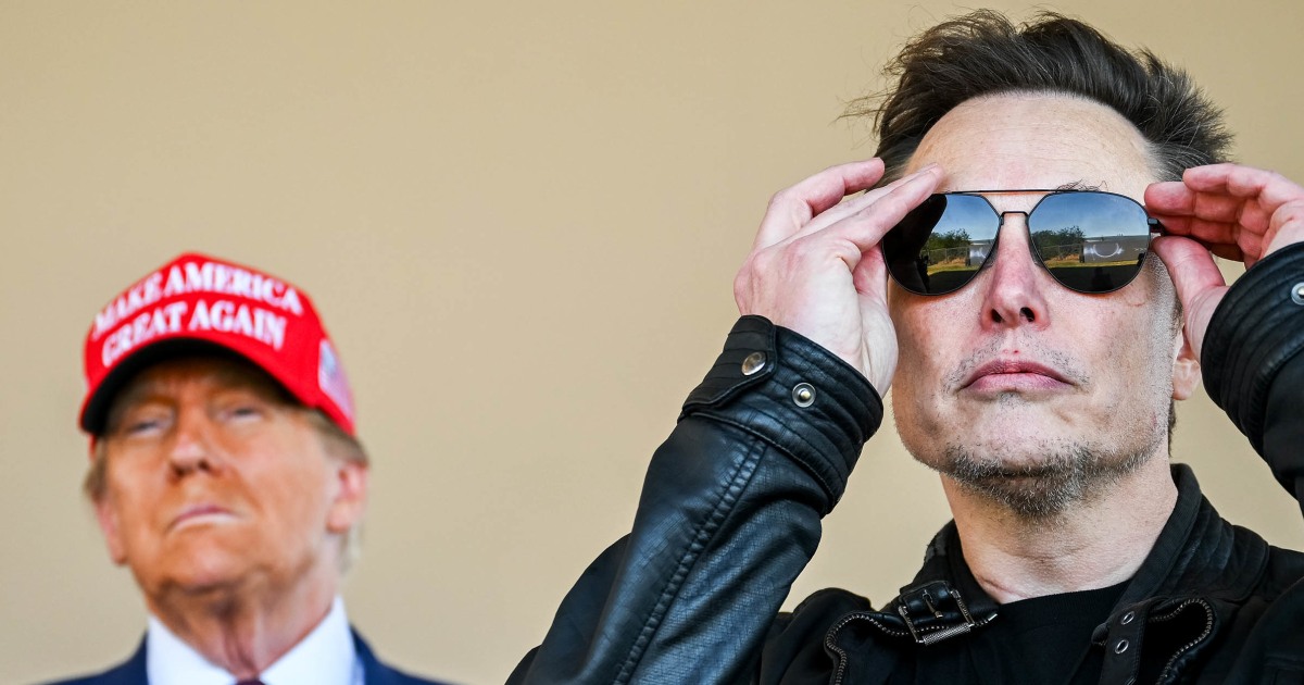 Elon Musk leaves the White House
