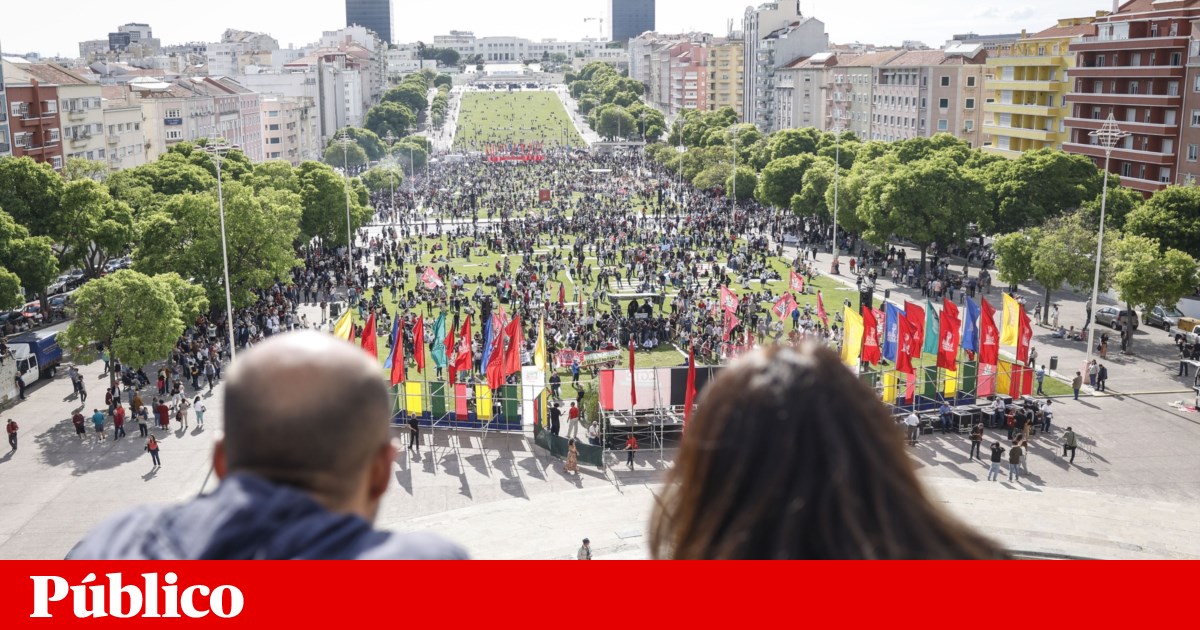 Em 1º de maio, milhares de ruas estavam espalhadas por todas as ruas. O CGTP precisa aumentar o salário em 15% | 1 de maio