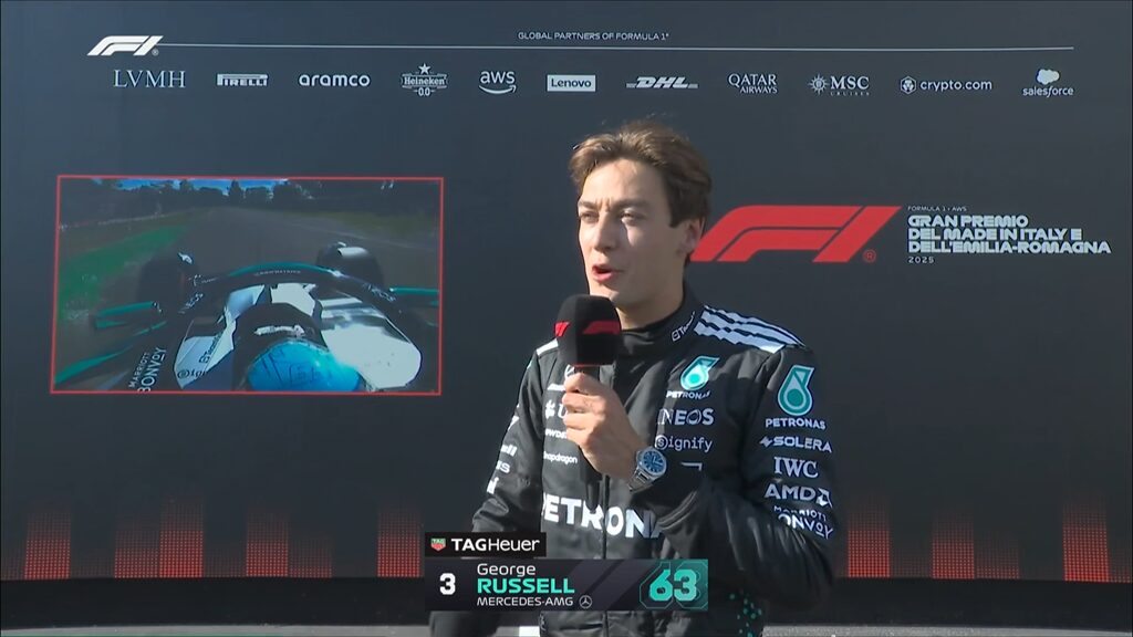 Emilia Romagna F1 por GP, George Russell: “Uma surpresa quando estávamos tão perto da McLaren