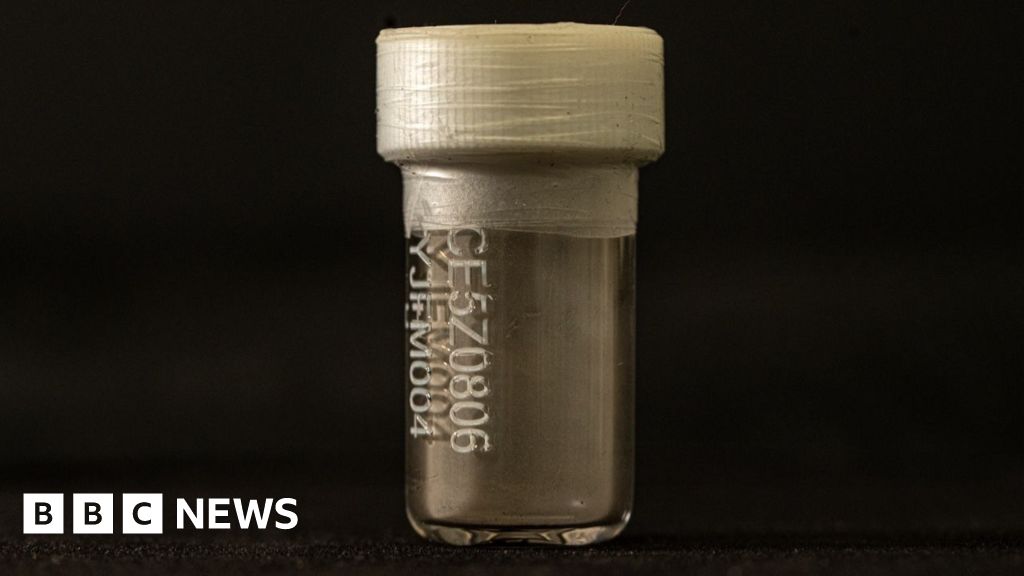 Extremely rare moonlight dust displayed in the UK borrowed from China